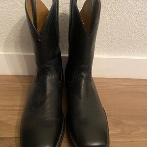 Ariat Black Leather Cowboy Boots